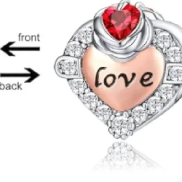 Love my Wife 925S Charm Compatible with Pandora Bracelet Valentine's Day Gift - Picture 5 of 6